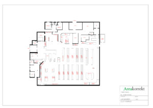 Ritning i DWG inför ombyggnad av matbutik | Areakorrekt